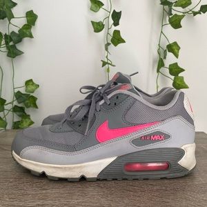 Nike Air Max, Pink & Grey Sneakers, Used.
